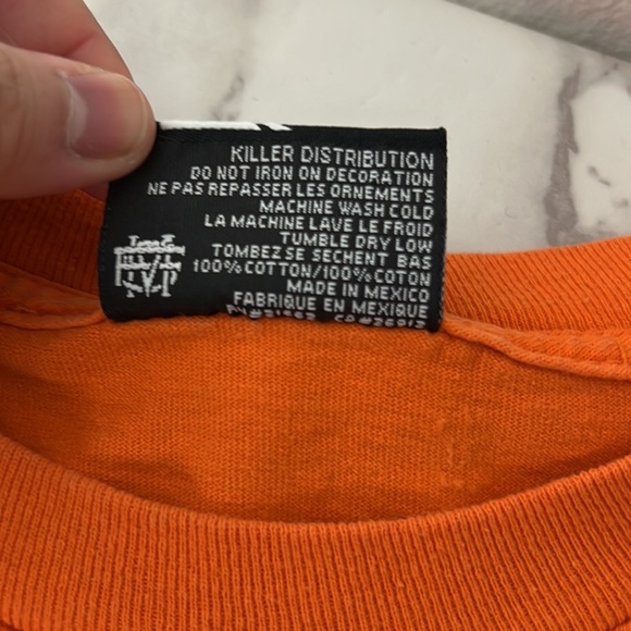 Famous Stars and Straps Shirt Men Medium Orange Graphic Short Sleeve Tee Casual - Picture 4 of 12